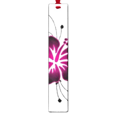 Pink Hawaiian Flower Large Book Mark from ArtsNow.com Front