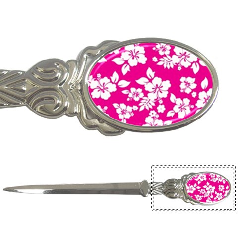 Pink Hawaiian Flowers Letter Opener from ArtsNow.com Front