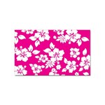 Pink Hawaiian Flowers Sticker (Rectangular)