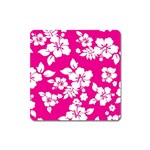 Pink Hawaiian Flowers Magnet (Square)