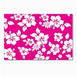 Pink Hawaiian Flowers Postcard 4  x 6 