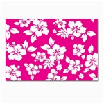 Pink Hawaiian Flowers Postcard 5  x 7 