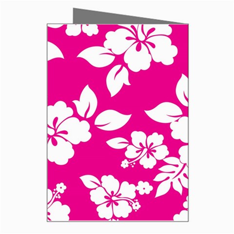 Pink Hawaiian Flowers Greeting Card from ArtsNow.com Right