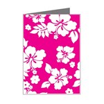 Pink Hawaiian Flowers Mini Greeting Card