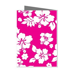 Pink Hawaiian Flowers Mini Greeting Cards (Pkg of 8) from ArtsNow.com Left