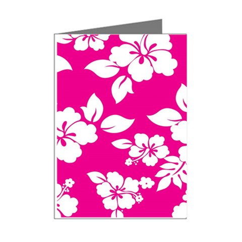 Pink Hawaiian Flowers Mini Greeting Cards (Pkg of 8) from ArtsNow.com Right