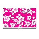 Pink Hawaiian Flowers Business Card Holder