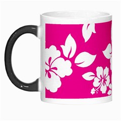 Pink Hawaiian Flowers Morph Mug from ArtsNow.com Left