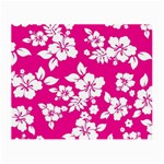 Pink Hawaiian Flowers Small Glasses Cloth