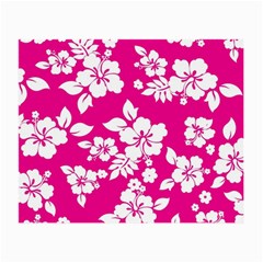 Pink Hawaiian Flowers Small Glasses Cloth (2 Sides) from ArtsNow.com Front