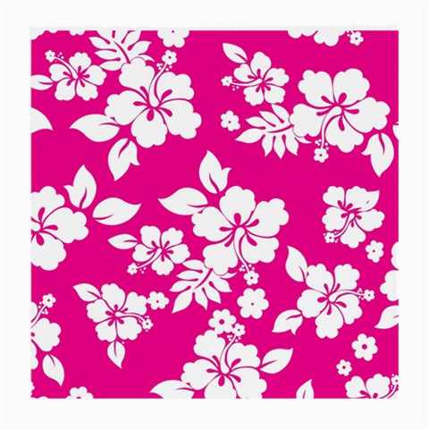 Pink Hawaiian Flowers Medium Glasses Cloth from ArtsNow.com Front