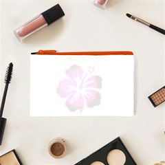 Pink Hawaiian Flower Cosmetic Bag (XS) from ArtsNow.com Front