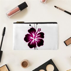 Pink Hawaiian Flower Cosmetic Bag (XS) from ArtsNow.com Front