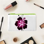 Pink Hawaiian Flower Cosmetic Bag (XS)