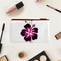 Pink Hawaiian Flower Cosmetic Bag (XS) from ArtsNow.com Back