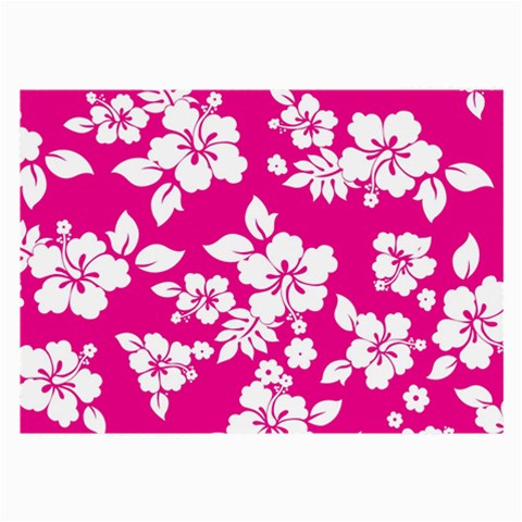 Pink Hawaiian Flowers Large Glasses Cloth from ArtsNow.com Front