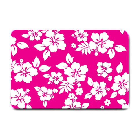 Pink Hawaiian Flowers Small Doormat from ArtsNow.com 24 x16  Door Mat