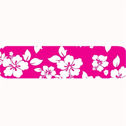 Pink Hawaiian Flowers Large Bar Mat from ArtsNow.com 32 x8.5  Bar Mat