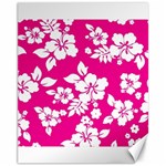 Pink Hawaiian Flowers Canvas 11  x 14 