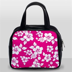 Pink Hawaiian Flowers Classic Handbag (Two Sides) from ArtsNow.com Front