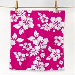 Pink Hawaiian Flowers Face Towel