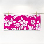 Pink Hawaiian Flowers Hand Towel