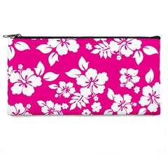 Pink Hawaiian Flowers Pencil Case from ArtsNow.com Front