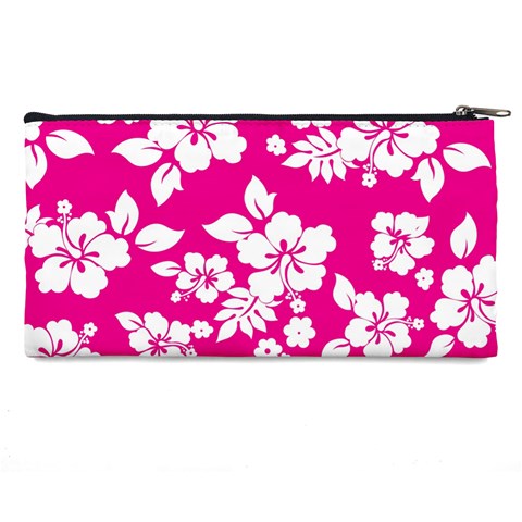 Pink Hawaiian Flowers Pencil Case from ArtsNow.com Back