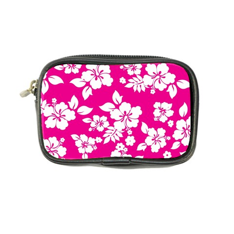 Pink Hawaiian Flowers Coin Purse from ArtsNow.com Front