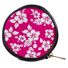 Pink Hawaiian Flowers Mini Makeup Bag from ArtsNow.com Front