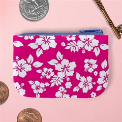 Pink Hawaiian Flowers Mini Coin Purse from ArtsNow.com Back