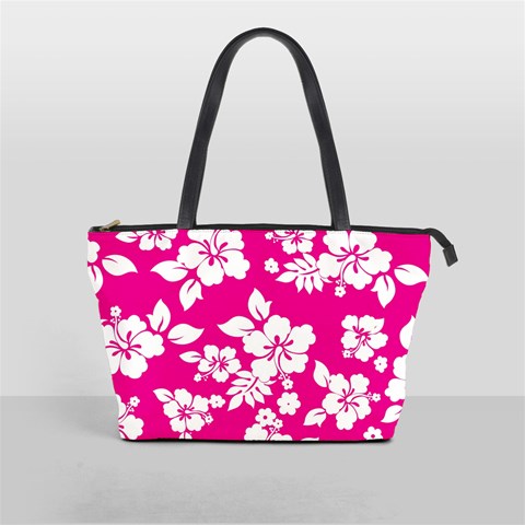 Pink Hawaiian Flowers Classic Shoulder Handbag from ArtsNow.com Front