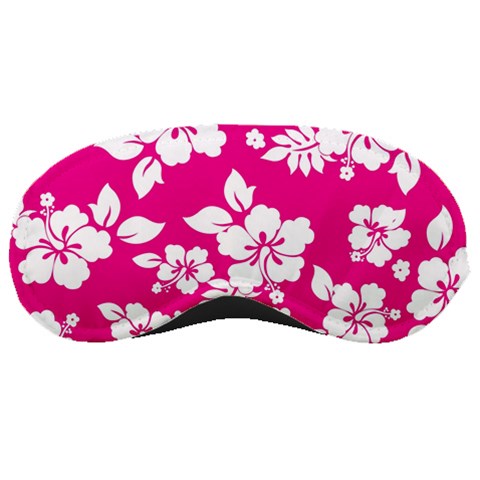 Pink Hawaiian Flowers Sleeping Mask from ArtsNow.com Front