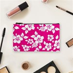 Pink Hawaiian Flowers Cosmetic Bag (Small)