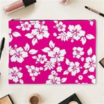 Pink Hawaiian Flowers Cosmetic Bag (XL)