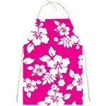 Pink Hawaiian Flowers Full Print Apron