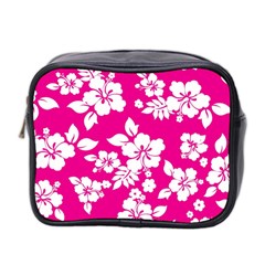 Pink Hawaiian Flowers Mini Toiletries Bag (Two Sides) from ArtsNow.com Front