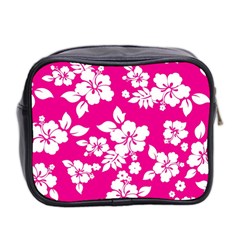 Pink Hawaiian Flowers Mini Toiletries Bag (Two Sides) from ArtsNow.com Back