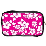 Pink Hawaiian Flowers Toiletries Bag (Two Sides)