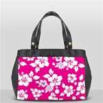 Pink Hawaiian Flowers Oversize Office Handbag