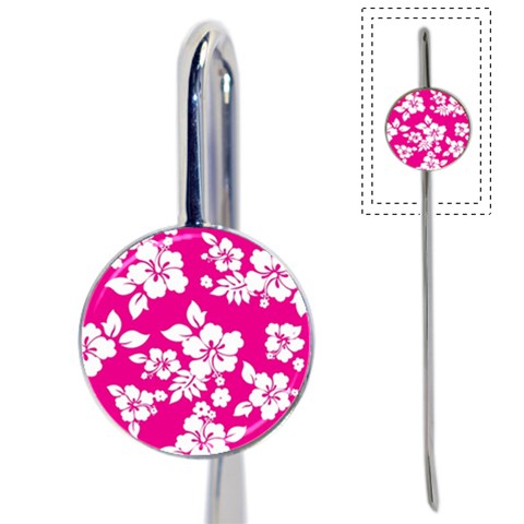 Pink Hawaiian Flowers Book Mark from ArtsNow.com Front