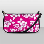 Pink Hawaiian Flowers Shoulder Clutch Bag