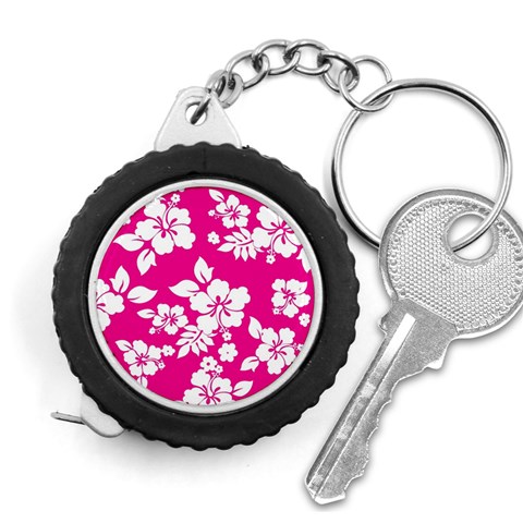 Pink Hawaiian Flowers Measuring Tape from ArtsNow.com Front