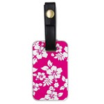 Pink Hawaiian Flowers Luggage Tag (one side)