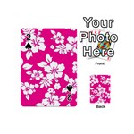 Pink Hawaiian Flowers Playing Cards 54 (Mini)