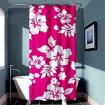 Pink Hawaiian Flowers Shower Curtain 36  x 72  (Stall)