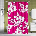 Pink Hawaiian Flowers Shower Curtain 48  x 72  (Small)