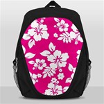 Pink Hawaiian Flowers Backpack Bag