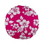 Pink Hawaiian Flowers Standard 15  Premium Round Cushion 