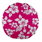 Pink Hawaiian Flowers Large 18  Premium Round Cushion 